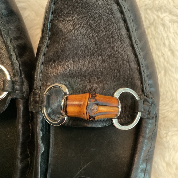 Gucci Loafers Black with Wooden Buckle - Picture 4 of 5
